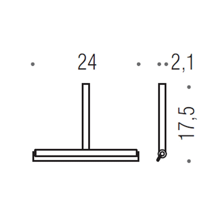 Colombo Design Scheibenwischer, Farbe Schwarz, matte Oberfläche B96560NM