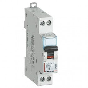 Bticino FA881C16 LS-Schalter 16 A 1P+N C-Kurve 4,5 kA