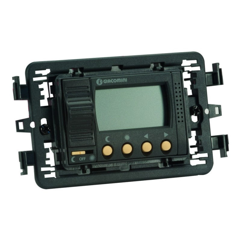 Solarics Giacomini K494IY002 – Digitales Raumthermostat-Relais zur direkten Steuerung von Magnetventilen. Wandeinbau 230 V