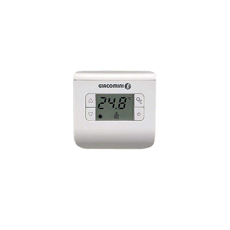 Solarics Giacomini K494AY001 – Digitaler Raumthermostat mit Relais zur direkten Steuerung von Magnetventilen 85 x 86 x 21 mm