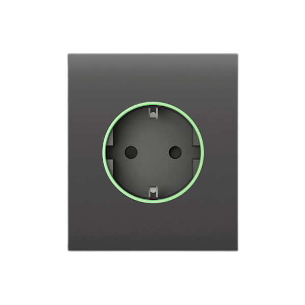 Ajax Systems Ajax CenterCover Smart Steckdosenabdeckung Typ F 55 Grau CenterCover (smart) [type F] [55] grijs
