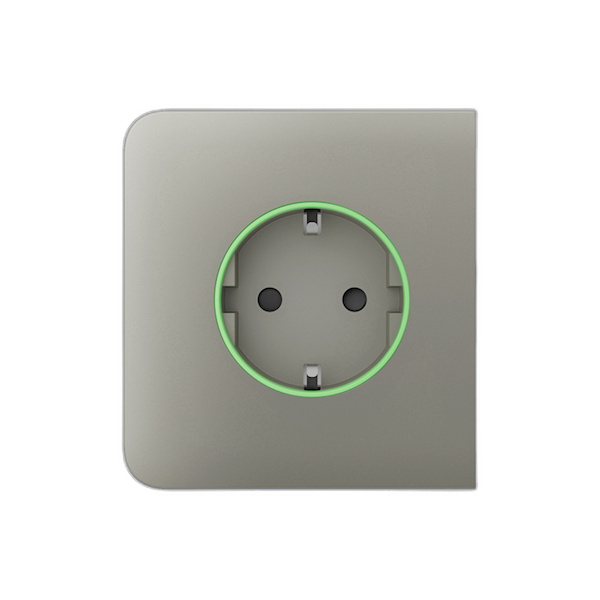 Ajax Systems Ajax SideCover smart Typ F 55 Oliv Steckdosenabdeckung