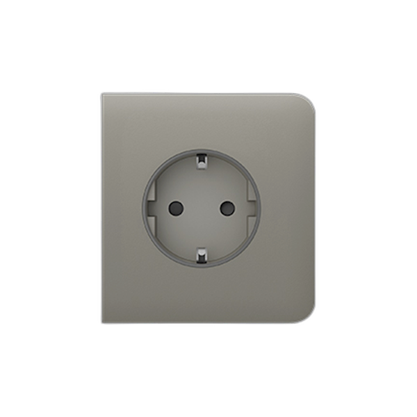 Ajax Systems SideCover (basic) [type F] Oliv Abdeckung für Unterputz-Steckdose
