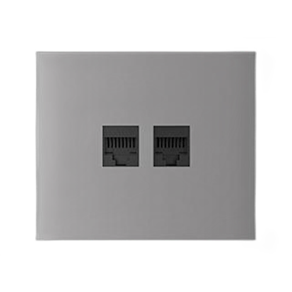 Ajax Systems Ajax CenterCover (LAN) vertikal Abdeckung für Netzwerkanschluss 70,5 x 82 x 9,25 mm CenterCover (LAN) vertical