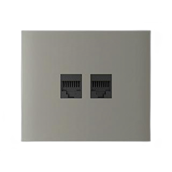 Ajax Systems Ajax CenterCover (LAN) vertikal Abdeckung 70,5 x 82 x 9,25 mm CenterCover (LAN) vertical olive