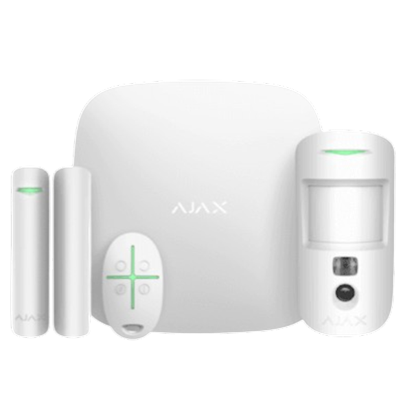 Ajax Systems Baseline StarterKit Cam Plus HDR Weiß Alarmanlage