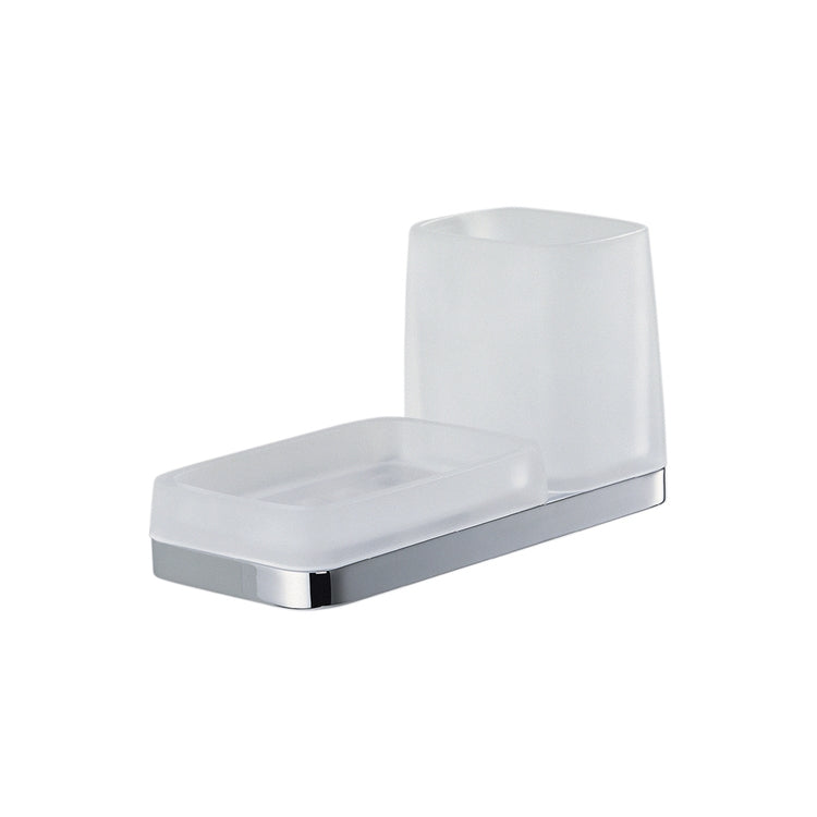 Colombo Design Seifenspender und Becherhalter, verchromt TIME W42720CR-VAN