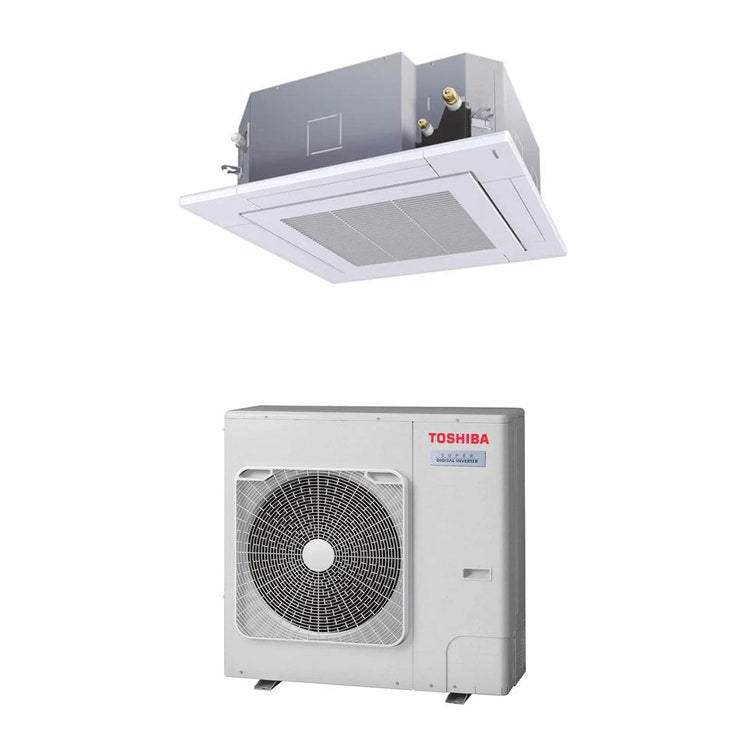 Toshiba Monosplit-Klimagerät Kassette Smart, Inverter – Außengerät Super Digital Inverter 7,1 kW, Innengerät 24000 BTU RAV-GP801ATW-E+RAV-HM801UT-E