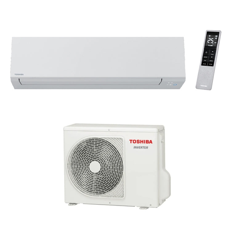 Toshiba Monosplit-Klimagerät SHORAI EDGE WHITE, Wandgerät, Inverter, WLAN, Weiß – Außengerät 2,5 kW, Innengerät 10000 BTU RAS-B10G3KVSG-E+RAS-10J2AVSG-E1