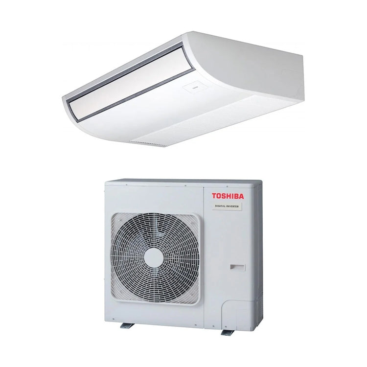 Toshiba Monosplit-Klimagerät Decke, Inverter – Außengerät Digital Inverter 12,1 kW, Innengerät 40000 BTU RAV-GM1401ATP-E+RAV-HM1401CTP-E