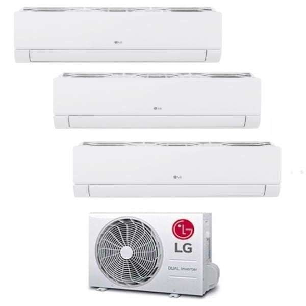 LG Klimaanlage Dualcool gratis Smart Trialsplit 12000+12000+12000 R-32 WLAN MU4R25