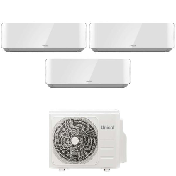 Unical Klimagerät AIR Cristal Dualsplit 10000+10000+13000+KMX4 28HE Inverter R-32 CRISTAL10+10+13