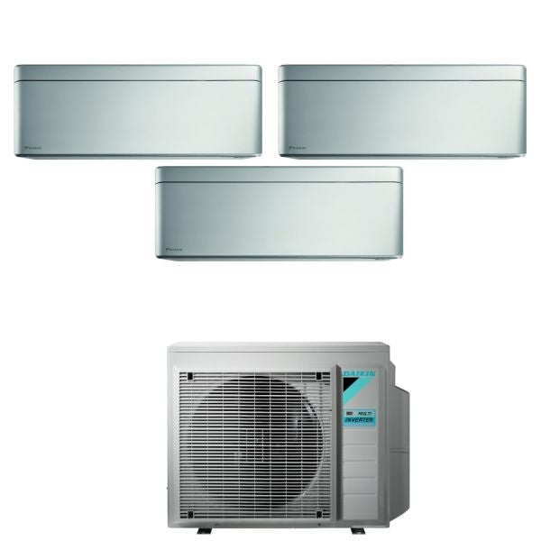 Daikin Klimaanlage Stylish Total Silver Trialsplit 7000+9000+15000+3MXM52 R32 3MXM52N