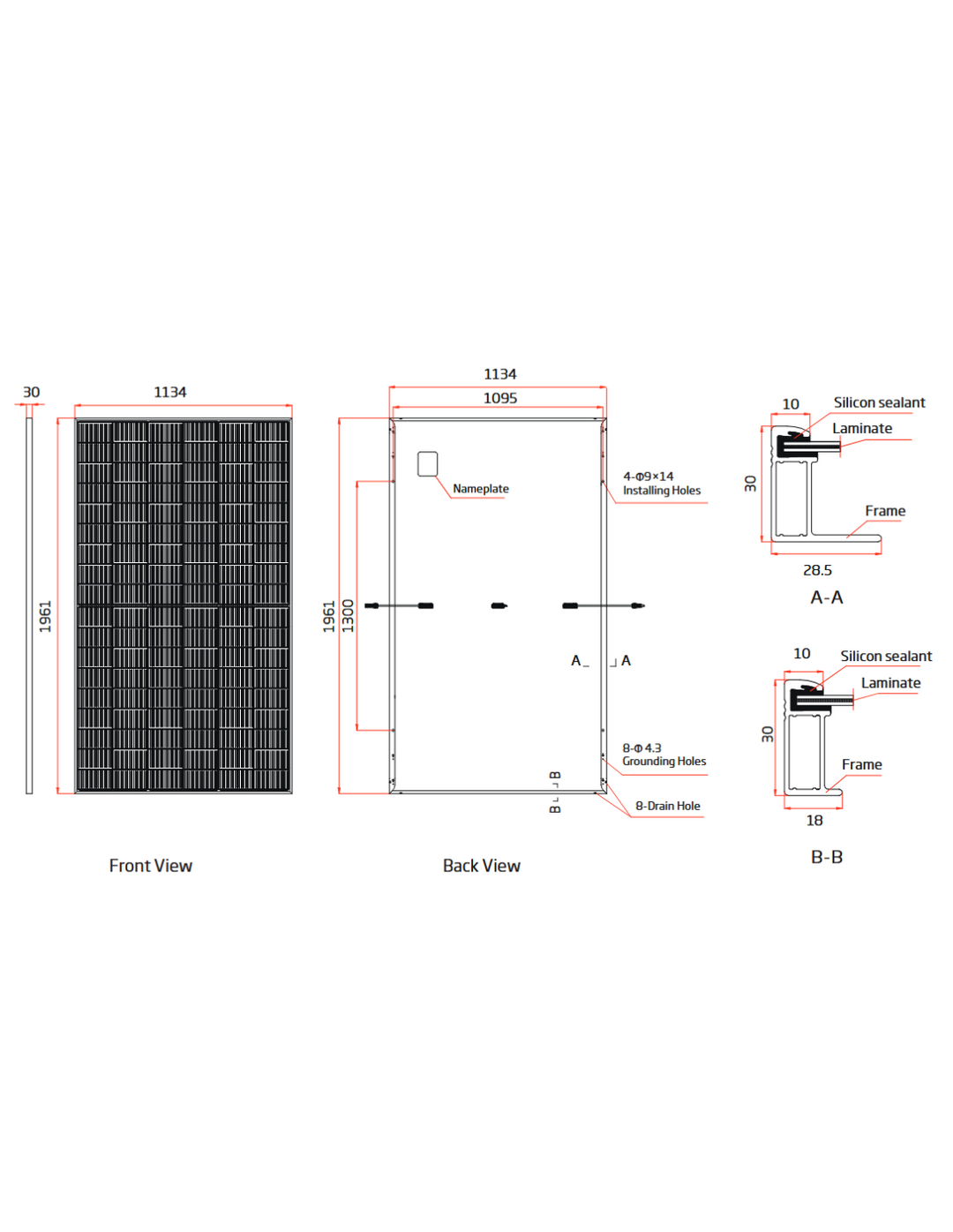 Trina Solar TSM-505NEG18R.25 Vertex S+