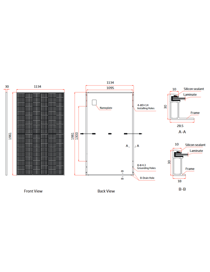 Trina Solar TSM-505NEG18R.25 Vertex S+