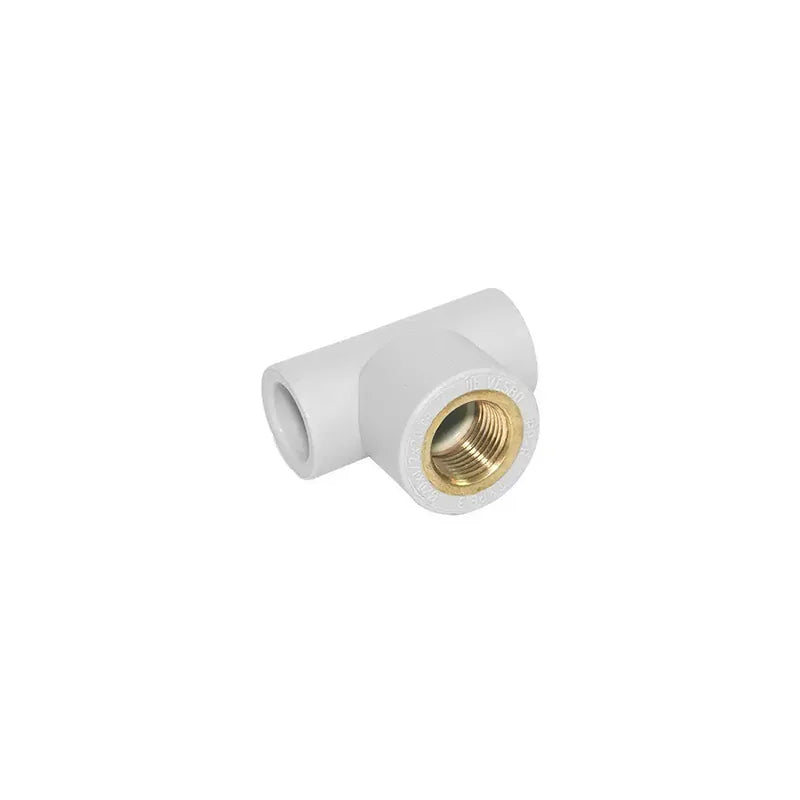 Vesbo PP-R T-Stück 32 mm x 1″ IG x 32 mm, Messinggewinde