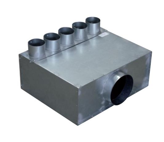Soler & Palau EDF-U-BOX 125/5x75 – Universal-Verteilerbox, Ø 125 mm