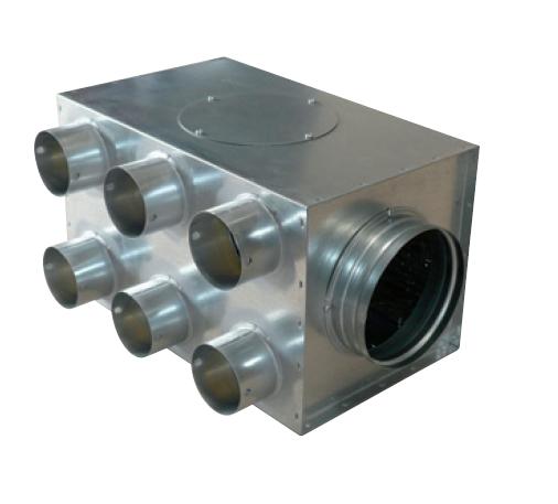Soler & Palau EDF-M-BOX 160/6x75 – Kleine Verteilerbox, Ø 160 mm