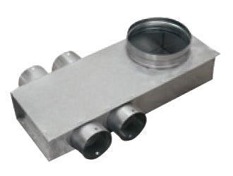 Soler & Palau EDF-PL-BOX 125/2x2x75 – Flache Verteilerbox, Ø 125 mm