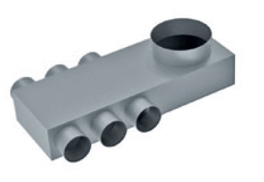Soler & Palau EDF-PL-BOX 125/2x3x75 – Flache Verteilerbox, Ø 125 mm