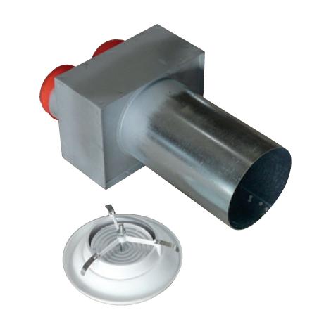Soler & Palau EDF-SR-BOX 80/2x75 – Wand-Durchgangsbox, gerade, Ø 80 mm