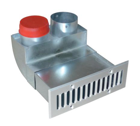 Soler & Palau EDF-SK-BOX-2x75 – Durchgangsbox für Wandgitter, Ø 75 mm
