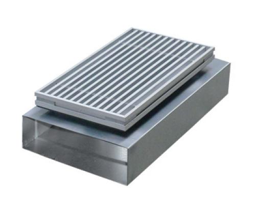 Soler & Palau EDP-OVS3-200x50/500 – Bodenkanal mit Teleskopstutzen, Flachkanal 200x50 mm