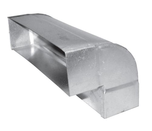 Soler & Palau EDP-OV-110x50/90° – Vertikalbogen 90°, Flachkanal 110x50 mm