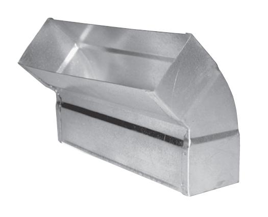 Soler & Palau EDP-OV-200x50/45° – Vertikalbogen 45°, Flachkanal 200x50 mm