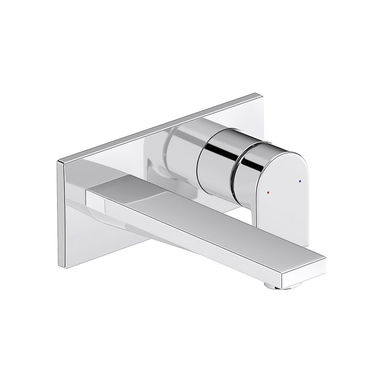 Duravit Einhand-Waschtischarmatur, wandmontiert, ohne Einbaukörper, Chromoberfläche TULUM TU1070004010