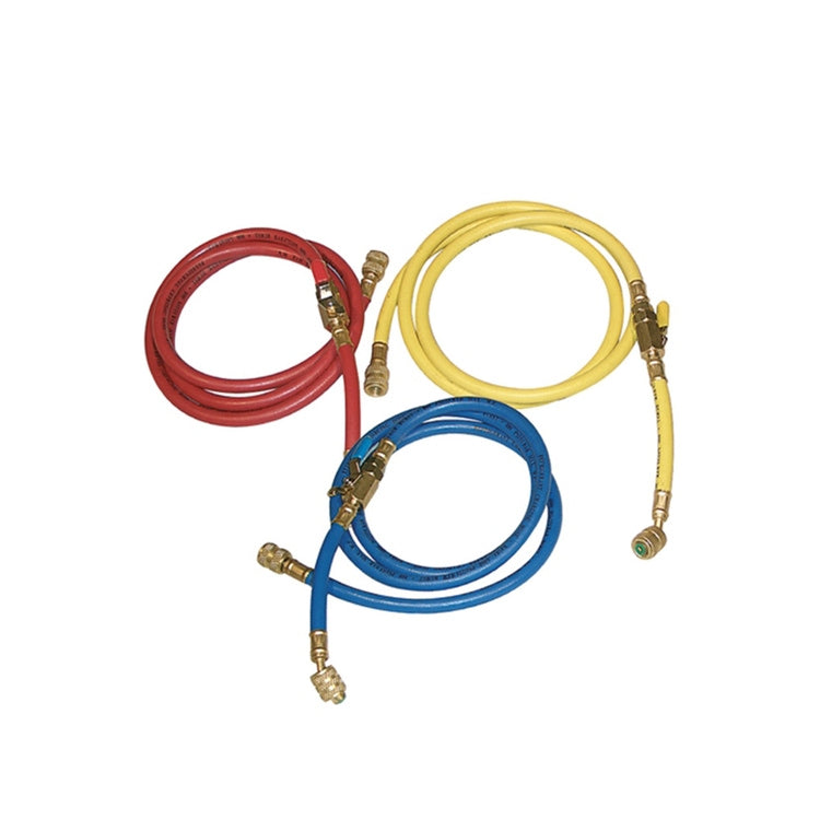 Tecnosystemi Einzel-Flexrohr mit Kugelhahn 45° für Gas R407C - R32 L. 1500 mm, Blau 11132142
