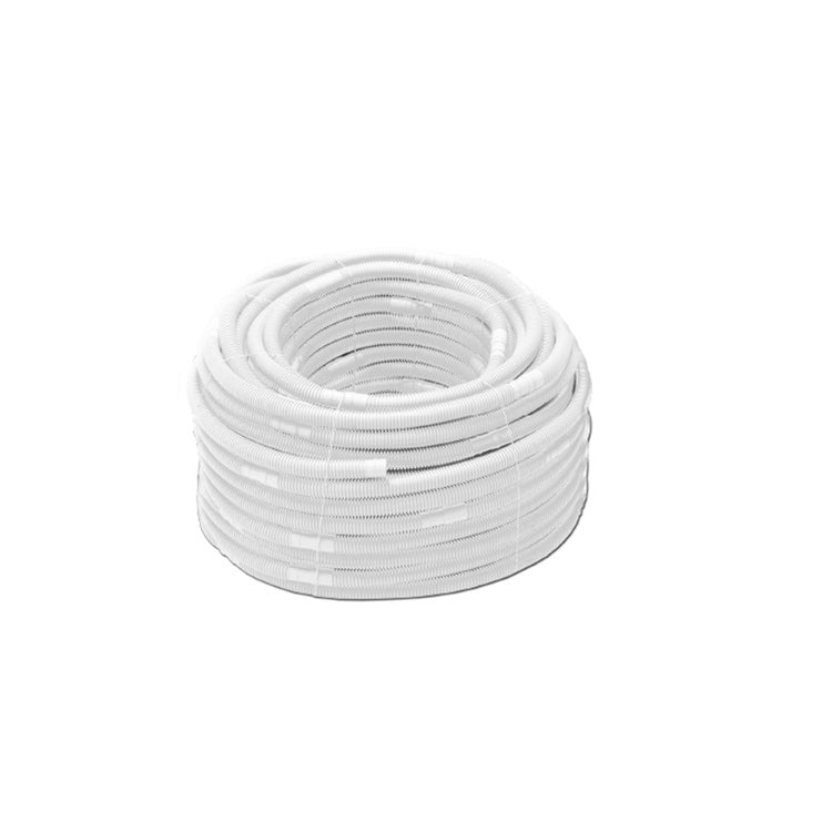 Tecnosystemi Kondensatablaufrohr Ø 1,8 cm, mit doppelter Außenbeschichtung in Weiß und Innenbeschichtung in Schwarz, Muffen Ø 1,6/1,8 cm, Rolle 50 m 11126344