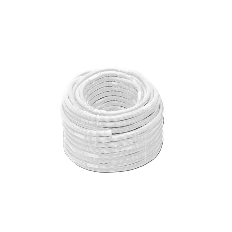 Tecnosystemi Universal-Kondensatabflussrohr Ø 20, doppelte Außenbeschichtung weiß und Innenfarbe schwarz, Muffen Ø 18/20 und Rolle 50 m 11126345