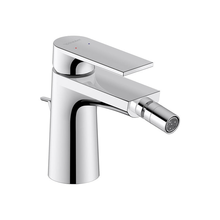 Duravit Einhand-Bidetarmatur, mit Ablauf, Chromoberfläche TULUM TU2400001010