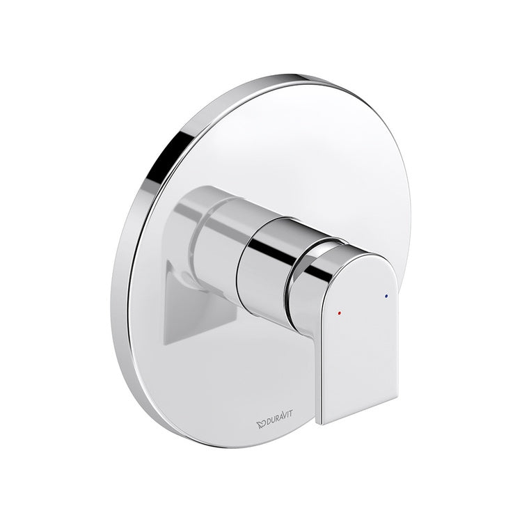 Duravit Einhand-Duschmischer, Einbau, ohne Einbaukörper, Chromoberfläche TULUM TU4210010010