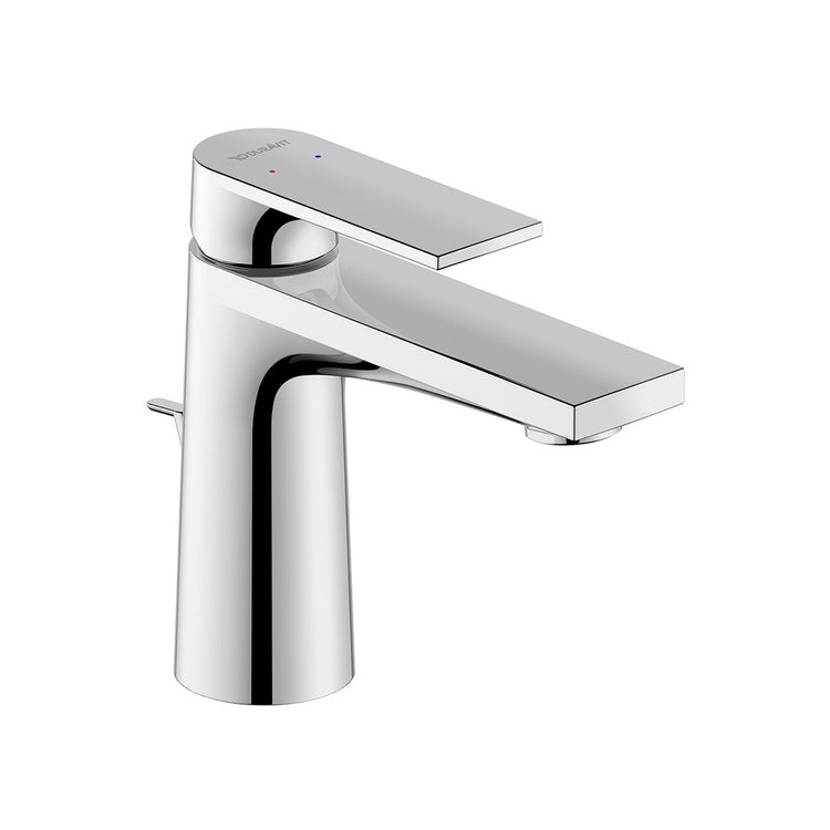 Duravit Einhandmischer für Waschbecken H. 14 cm, mit Ablauf, Chromoberfläche TULUM TU1010001010