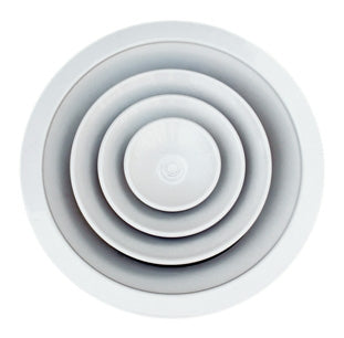 KA 300 – Kreisdiffusor aus Aluminium, Rohr 300 mm