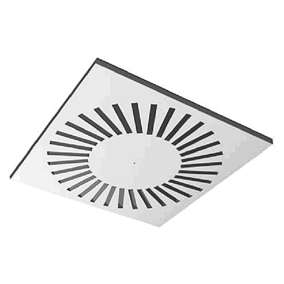 VA C 300/8 – Drallauslass, vierseitig, Zuluft, 300 x 300 mm, Rohr 160 mm
