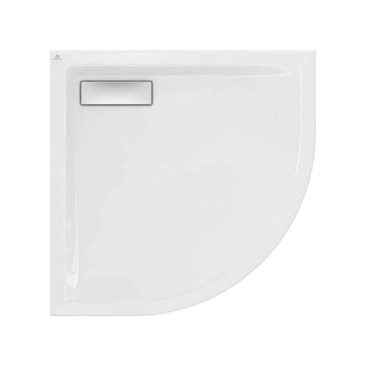 Ideal Standard Duschwanne Eck 80 cm, aus Acryl, weiß, glänzende Oberfläche ULTRAFLAT NEW T449101