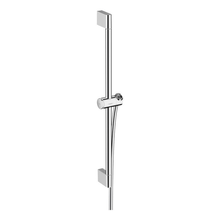 Hansgrohe Duschstange 67 cm mit Schieber und Schlauch, Chromoberfläche UNICA 24400000