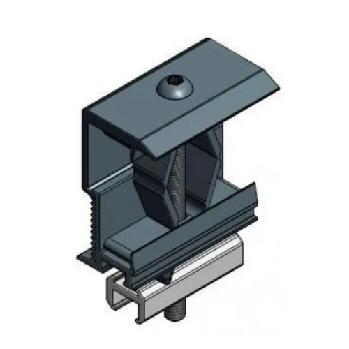 Van Der Valk Abrazadera final von aluminio für perfiles von aluminio - T30 - rango von sujeción 28-50 mm - negra