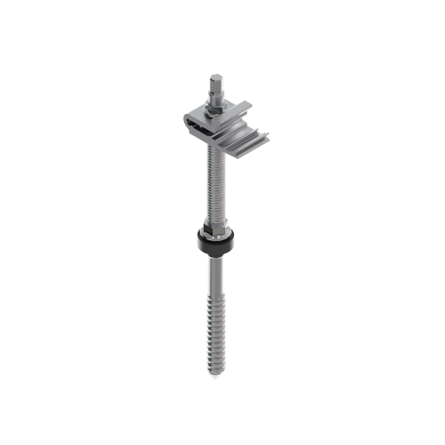 Sunfer S01-250-C-20-C. Fijación clip atornillada a Beton/Holz für Ziegeldach (20 unidades). Roh (unbehandelt)