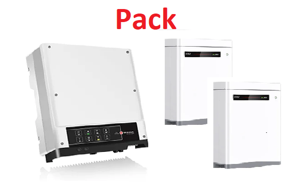 GoodWe Pack inversor retrofit 5000S-BP und 2 baterías LX U5.0-30 (10,24 kWh)