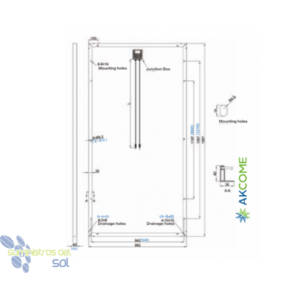 Repowergy Akcome 375W SK6612M - Solarmodul monocristalino de – Bild 2