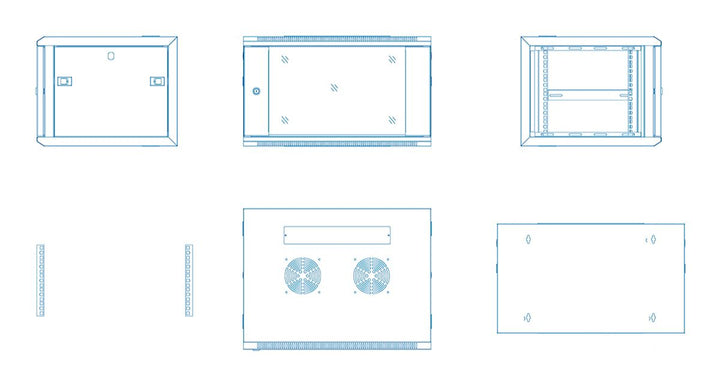 Pylontech Armario rack 19" 9U 600X600 für 3 módulos Pylontec – Bild 4