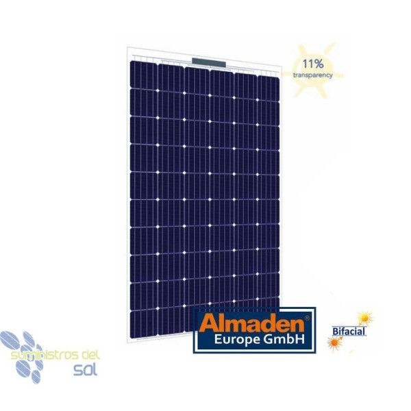 Repowergy Solarmodul Bifacial semitransparente Almaden B60 310W Monocr