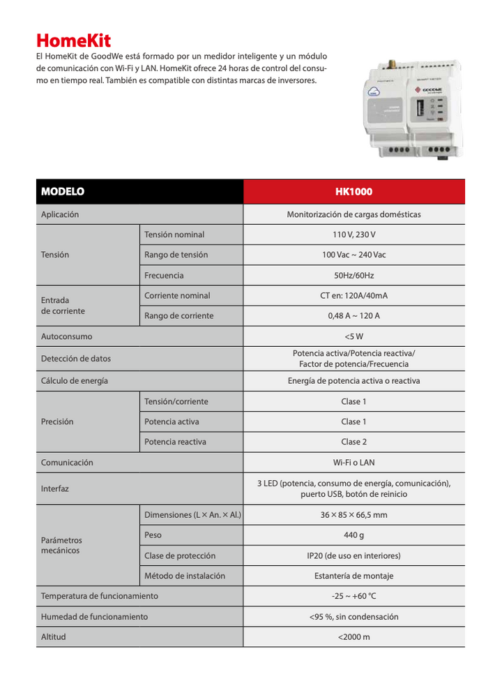 GoodWe HomeKit einphasig GW HK1000 – Bild 3