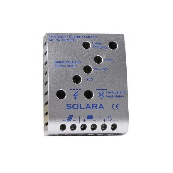 Repowergy Regulador Solara SR135-TL, 12/24V, 8A.