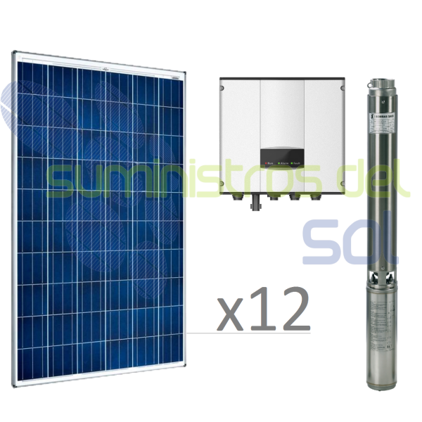 Repowergy Solar-Pumpenset de 3CV für 100.000litros/día und altura máx.