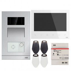 ABB M20492 Video-Türsprechanlage Unterputz für Einfamilienhaus mit 7-Zoll-Monitor